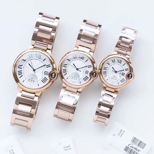 

men watch women watches blue balloon stainless steel mechanical automatic watch size 42mm36mm33mm fashion couple movement watches luxury gif, Slivery;brown
