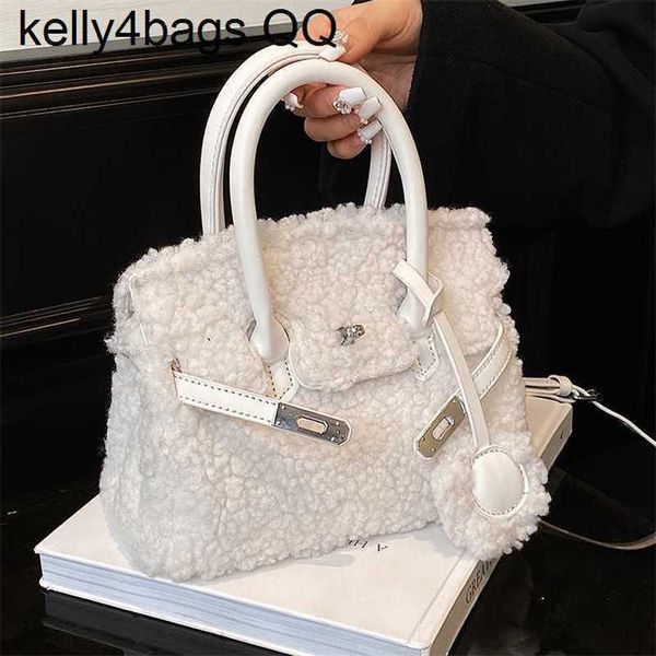 

canvas montage leather designer bags h ermess birkins 5a genuine leather wool for women autumn and fashion cross body purple furqq