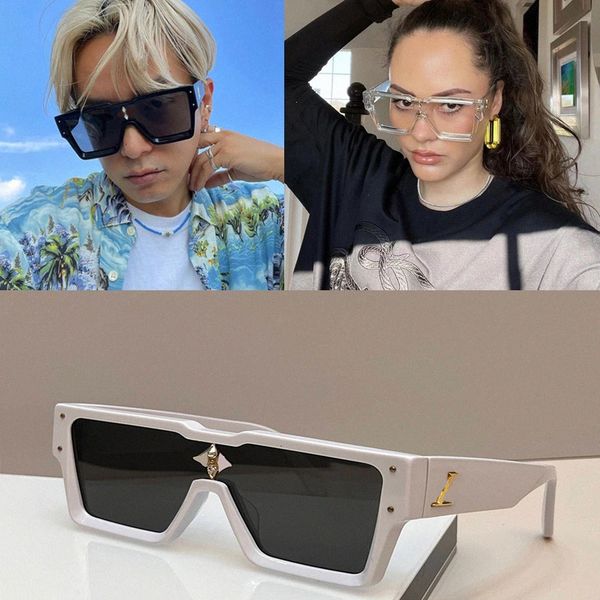 

men luxury cyclone sunglasses lens four-leaf crystal vintage square frame rhomboid for mens womens millionaire designer large sun glass9r6m#, White;black