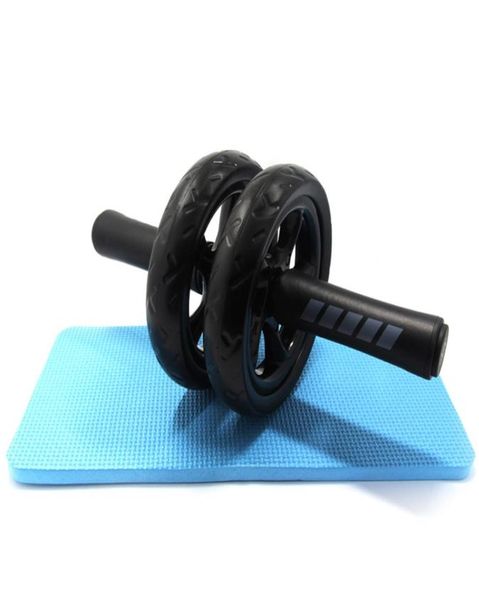 

no noise abdominal wheel ab wheels roda rollers with mat for exercise fitne6868411