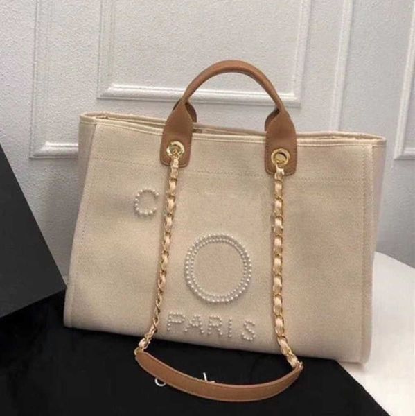 

women's luxury fashion beach bags pearl hand bag brand cc designers women tote evening handbag large capacity female backpacks small po