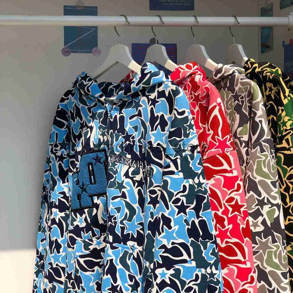 

womens hoodies sweatshirts seller camouflage demon embroidered hoodies women loose letter streetwear women harajuku sweatshirt goth y2k clo, Black