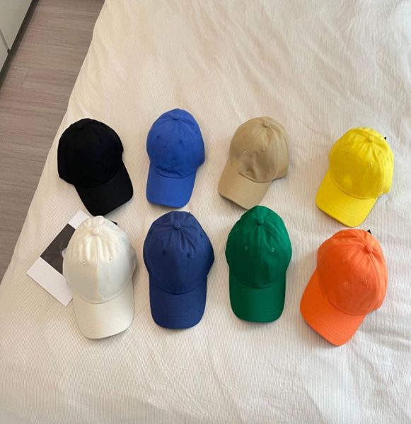 

designer baseball hat summer girls letter embroidery caps visor boys cool outdoor sports hats kids breathable sun cap q61451213097, Yellow