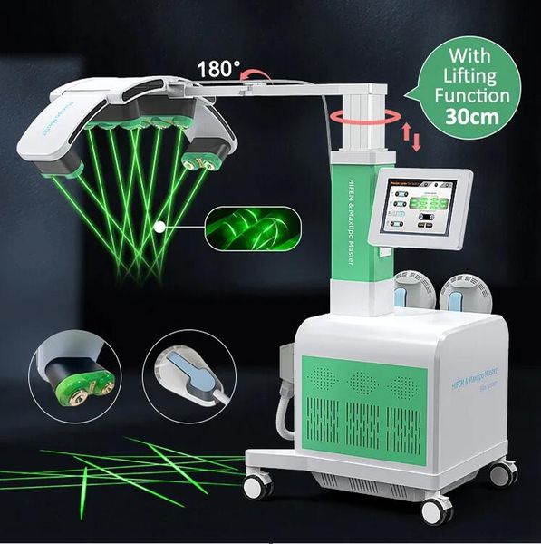 

effective 10d maxlipo master slimming laser with electromagnetic body slimming fat reduction ems muscle building emslim fat burning machine