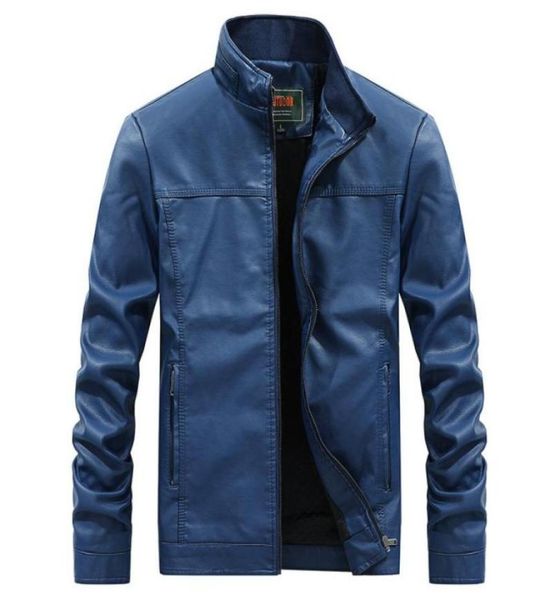 

2019 men faux leather jacket winter fur coats large size biker motor leather jacket male spring and autumn outerwear slim fit9763340, Black