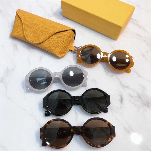 

luxury designer sunglasses 2023 new lw luo yijia round frame street shooting network red ins same style personalized sunglasses fashion, White;black