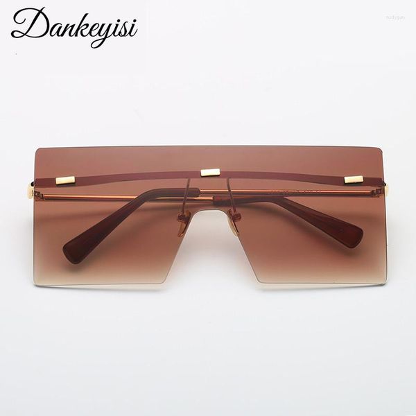 

sunglasses dankeyisi square men women integrated eyewear metal design retro sun glasses gafas oculos uv400732, White;black