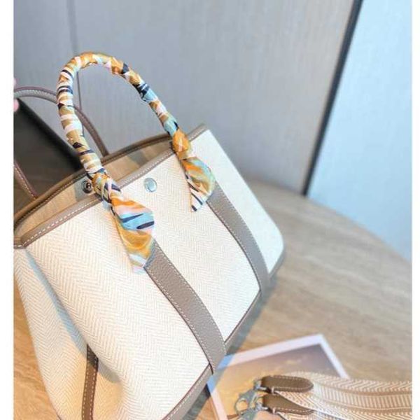 

wholesale original party garden home tote bags online shop yiixxi layer cow leather with canvas tote garden women's bag large capacity