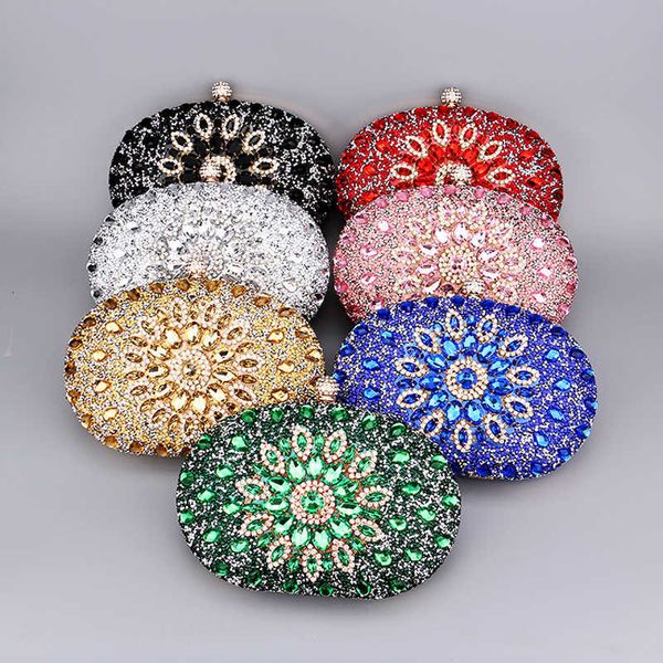 

shoulder bags diamond women luxury clutch evening bag wedding crystal ladies cell phone pocket purse female wallet for party quality gift 23
