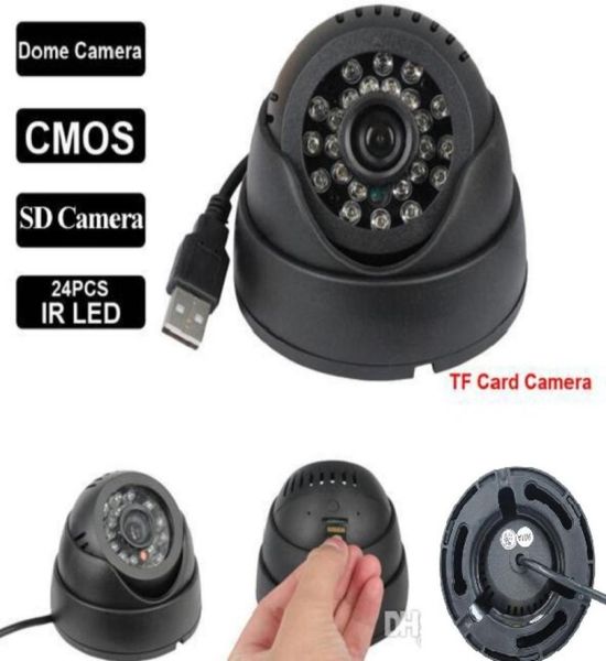 

home security camera camcorder 24 leds ir night vision indoor usb dome cctv camera security surveillance black white2341946