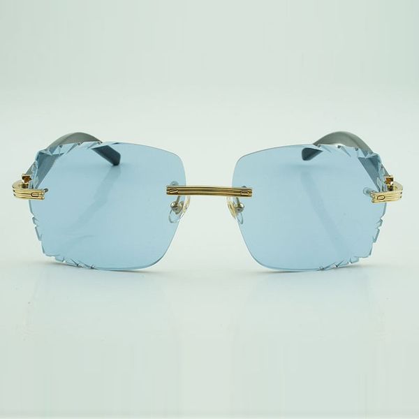 

new fashion frames sunglasses 0286o with new hardware natural black buffalo horn high-end sunglasses engraving lenses,, White;black