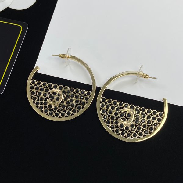 

heart-shaped ccity latest woman stud earring luxury designer jewelry women classics c logo hoop earrings fashion accessories 56767, Golden;silver