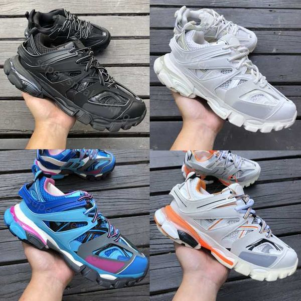 

designer track 3.0 men women casual shoes triple s sneakers white black leather trainer nylon printed platform sneaker 36-45