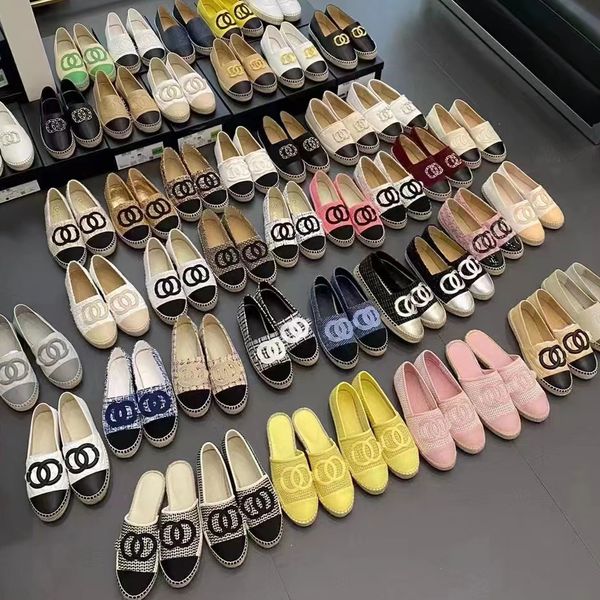 

designer canvas fisherman shoes women's shoes espadrilles summer luxury ladies flat beach half slippers autumn and winter women's