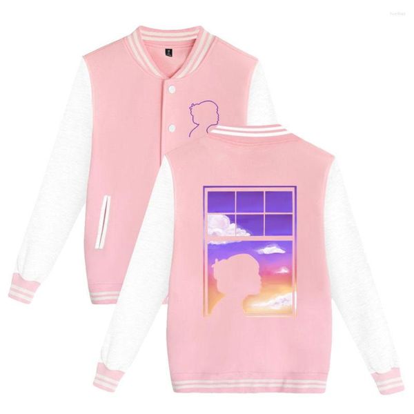 

men's hoodies lyn lapid 2d baseball jacket capless sweatshirt women/men, Black