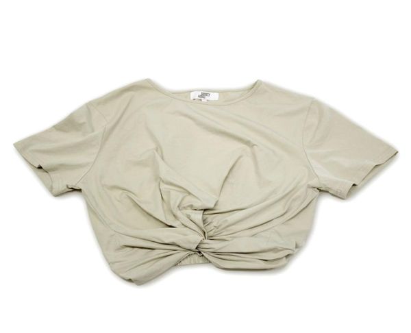 

women039s fashion allmatch casual waist shortsleeved t shirt ladies6839975, White