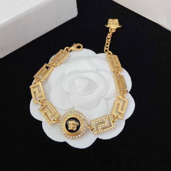 

bracelet versa new drip glue pattern bracelet simple head picture color matching classic head handpiece brass, Black