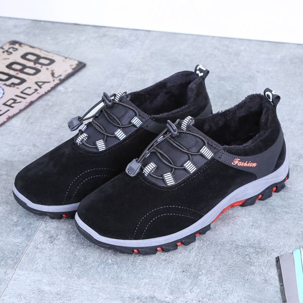 

fashion warm plush thickened comfortable comfort sports shoes dark blue black sneakers mens climbing shoes size 39-44, White;red
