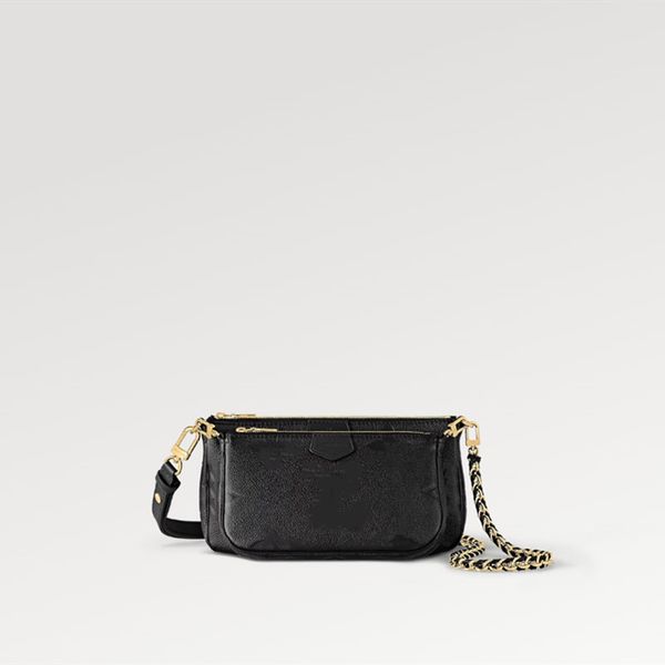 

explosion women's bags pouches m80399 chain cross body bag classic multi colored pochette handbag accessoires black pouch pocket graine