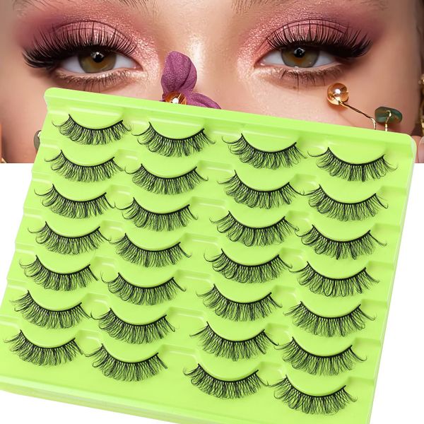 

fashion dd fiber false eyelashes wholesale russian curled fluffy false eyelash kits 14 pairs makeup tools set