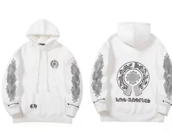 

ch luxury hoodies men's fashion jackets sweatshirts designer classic zipper hooded sweater casual men women cross pullover sanskrit hoo, Black