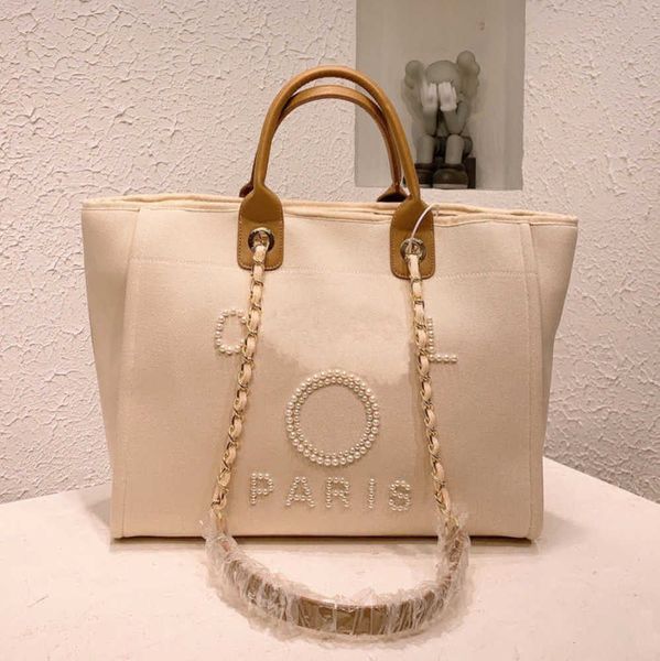 

women's luxury classic evening bags pearl beach handbag brand cc designers women tote bag large capacity female backpack small portable