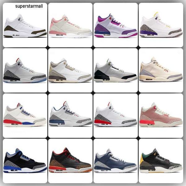 

jumpman 3 3s basketball shoes men women 3s cardinal citrus trophy room true red se sapphire hare black university designer leather trainers