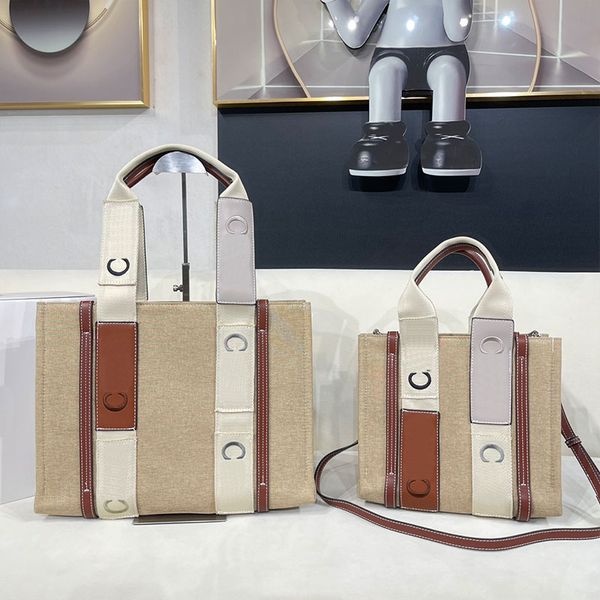 

wood shopping bag cowhide leather canvas women totes bag large size handbags never single shoulder bags beach bags designer woman shoulder b