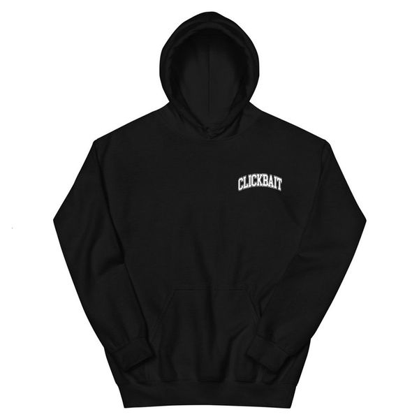 

mens hoodies sweatshirts david dobrik clickbait merch hoodie long sleeve sweatshirt men womens harajuku streetwear 90s youthful clothes 2308, Black