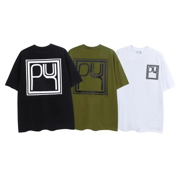 

men's t-shirt street rhude letter printed casual american design cotton short sleeve high street loose round neck men's t-shirt eu, White;black