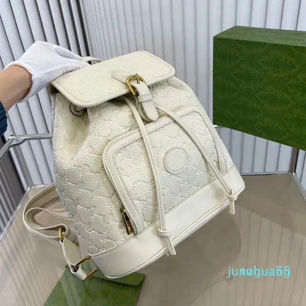 

2023 new fashion women leather backpack luxury ladies totes handbag mens flap schoolbag fashion leather packsack