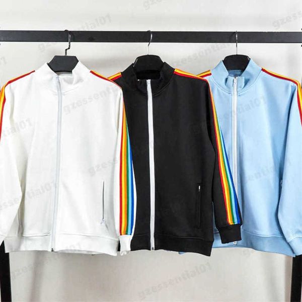 

men's jackets designer mens jacket palm plush coat embroidered letter pattern womens angel casual loose jackets mock neck zippered card, Black;brown
