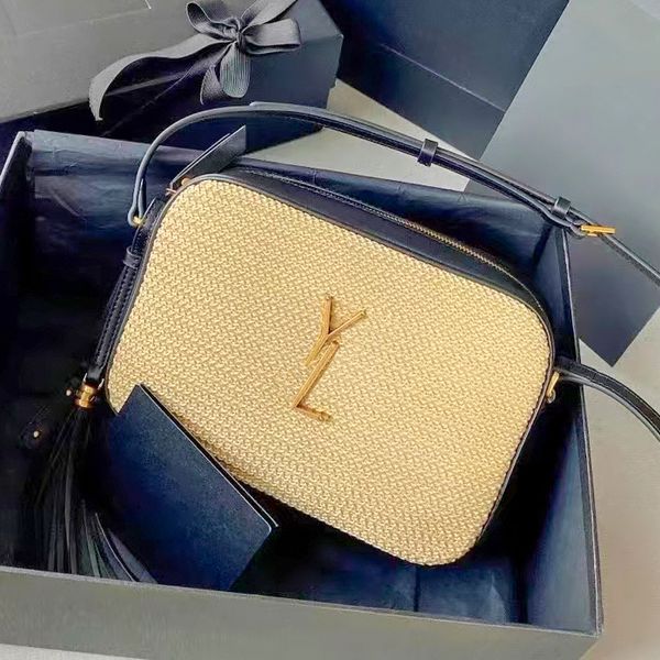 

satchel totes raffias lou camera bag mens summer tassel messenger shoulder bags weave straw womens fashion clutch bags luxurys designer cros