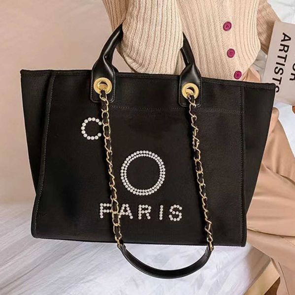 

fashion women's luxury beach bags pearl hand bag brand cc designers women tote evening handbag large capacity female backpacks small po