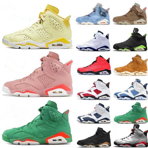 

jumpman 6 6s basketball shoes og 6s travis british khaki 6s unc black phantom blue pink silver yellow goldd brown green bronze white multi-c