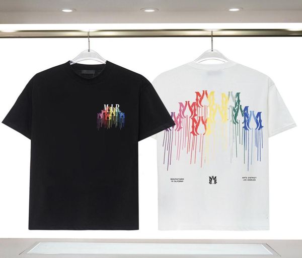 

men039s tshirts fashion letter drip collage print tshirts men women designer streetwear tee shirts men summer short sleeve hip6818220, White;black