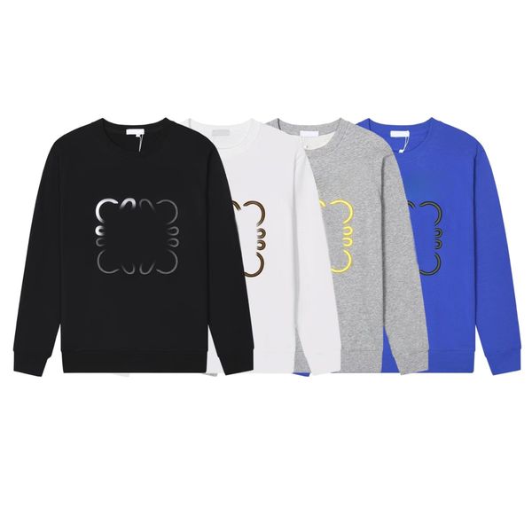 

casual mens hoodies sweatshirts loe pullover embroidery long sleeve crewneck hoodie clothing m-2xl, Black