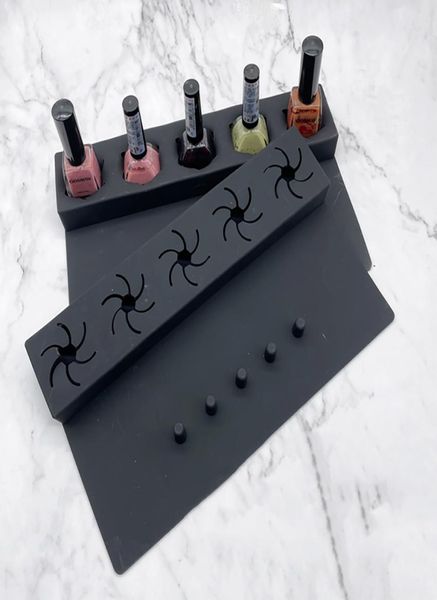 

epacket silicone nail practice polish bottle cover let go and fix finger bracket nail art tool7329147