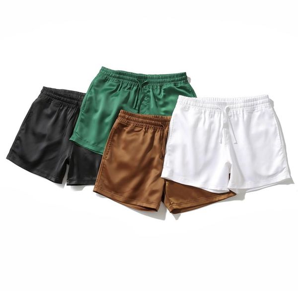 

mini shorts men fashion plus size vintage nightclub shorts boys laceup green sports running beach short pant 3xl1610037, White;black