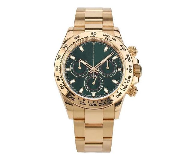 

new mens automatic mechanical watches sapphire glass 40mm black dial solid clasp montre super luminous rubber watch stainless steel band mov, Slivery;brown