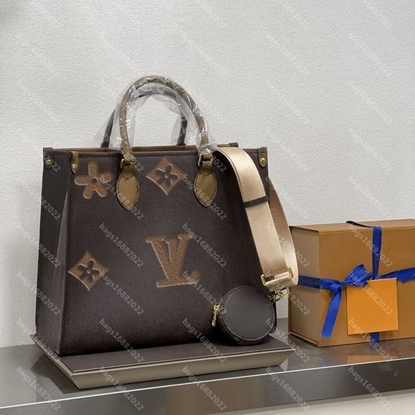 

10a multicolor vintage cowhide onthego tote women one shoulder crossbody bag designer handbag high capacity jungle bags mommy bag louise viu