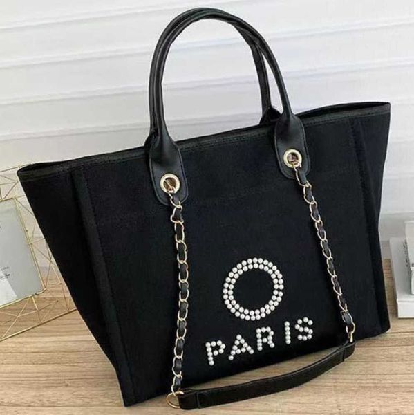 

luxury women's fashion beach bags pearl hand bag brand cc designers women tote evening handbag large capacity female backpacks small po