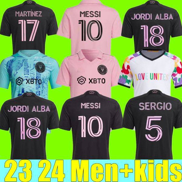 

23 24 inter miami soccer jerseys cf kit sergio jordi alba matuidi higuain jean fray campana yedlin messis mlss 2023 2024 football men women, Black;yellow