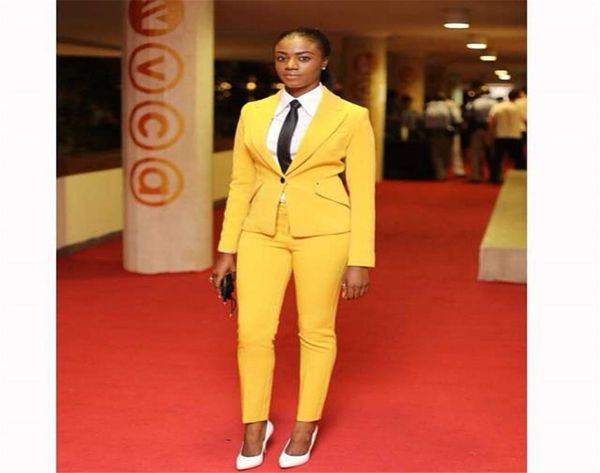 

jacketpants yellow women business suits blazer female office uniform 2 piece suit ladies winter formal suits one button custom1999550, White