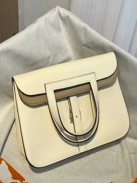

halzan bags h ermess designer totes handbag genuine leather 5a quality suitable for high definition hand sewn original leather milk shake wh