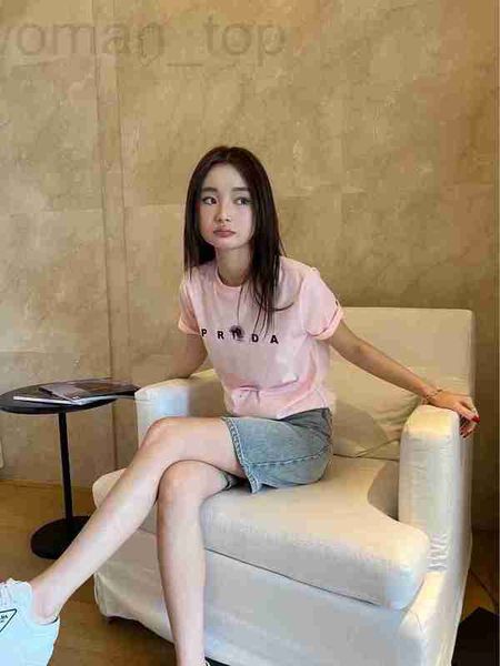 

women's t-shirt designer p family figure miniature printed short sleeve t-shirt before and after spring summer beautiful pink must go s, White