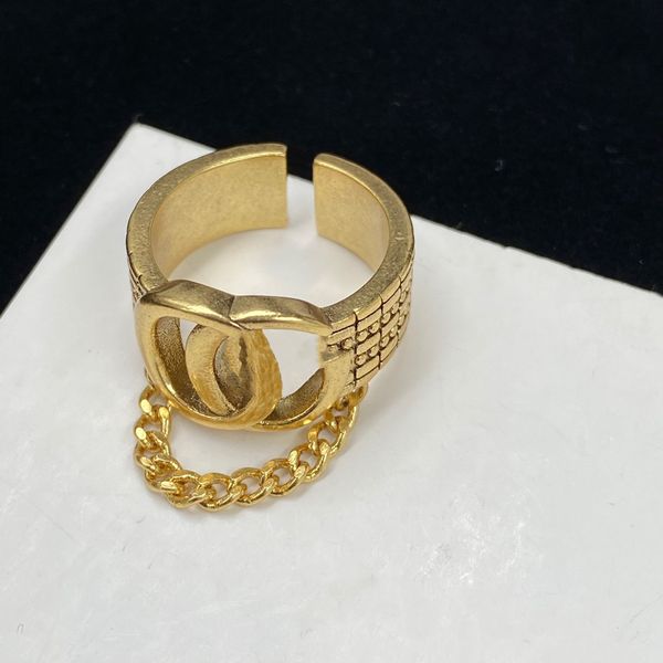 

designer jewelry ring trendy letter g band rings split ring bague for women's lady wedding party lovers ring gift engagement jewelry, Golden;silver