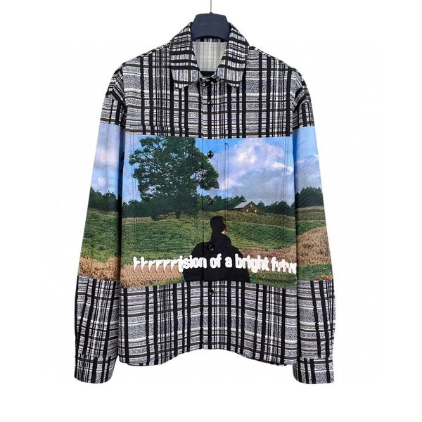 

men's plus size outerwear & coats jacquard letter knitted sweater in autumn / winter acquard knitting machine e custom jnlarged detail, Black;brown