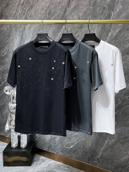 

23ss mens women designers t shirt loose fashion brands summer casual shirt luxurys clothing street shorts sleeve clothes t-shirts, White;black
