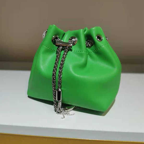 

evening bags pu bucket metal tassel fashion women's handbag 230815